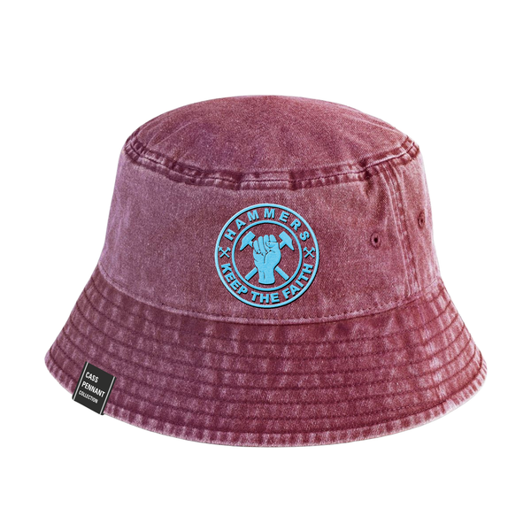 KEEP THE FAITH - WASHED CLARET- BUCKET HAT