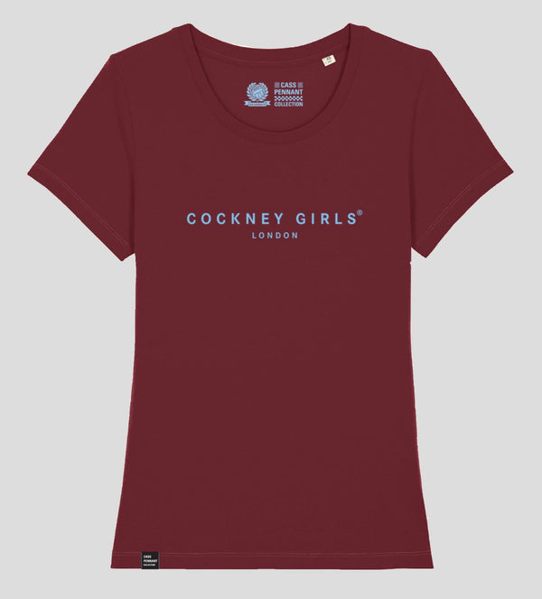 Cockney Girls T-shirt - claret