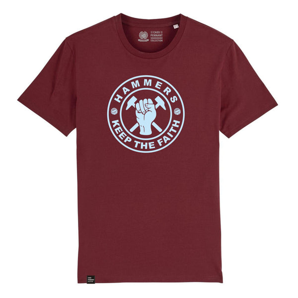 HAMMERS KEEP THE FAITH - T-Shirt - claret