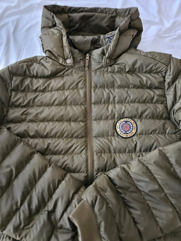 Lightweight Quilted Padded Jacket -khaki green