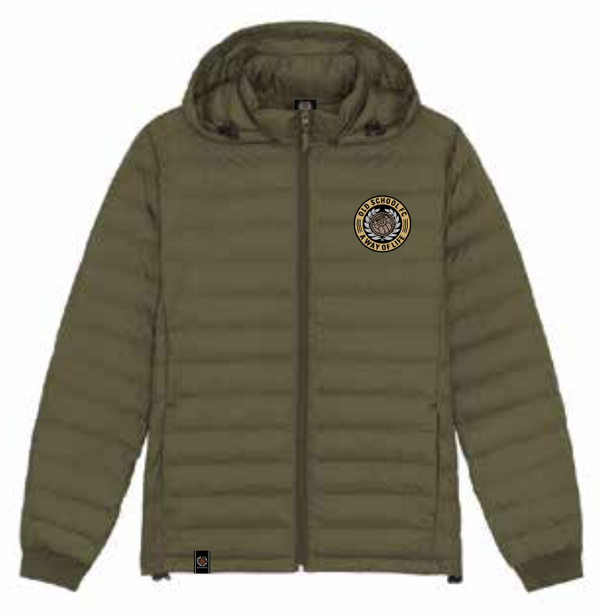 Lightweight Quilted Padded Jacket -khaki green