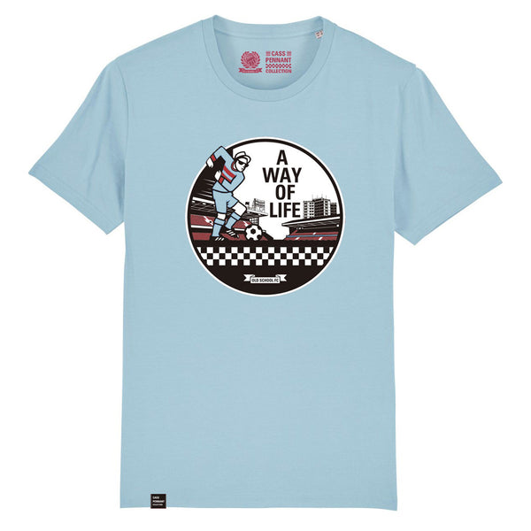 A Way Of Life Upton Park T-Shirt - sky blue