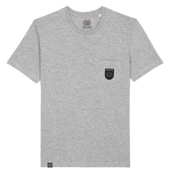 Shield Logo Pocket T-Shirt - heather grey