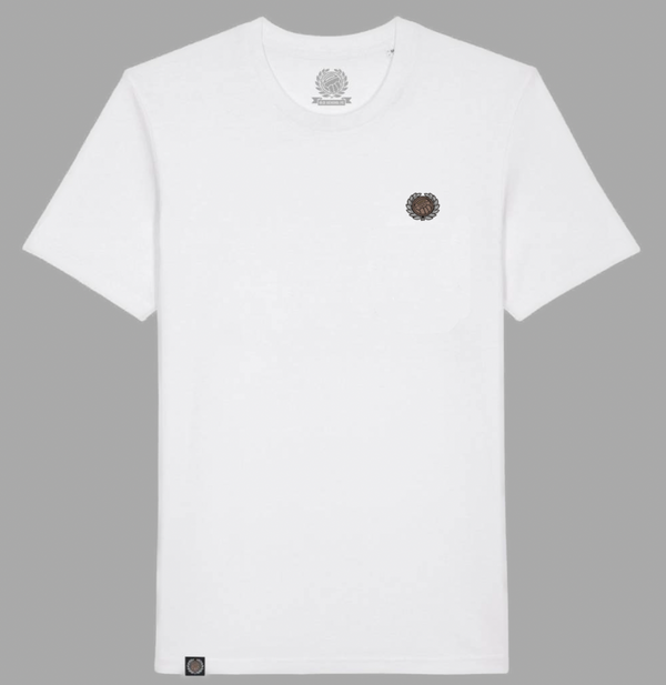 Old School FC Motif T-Shirt - White
